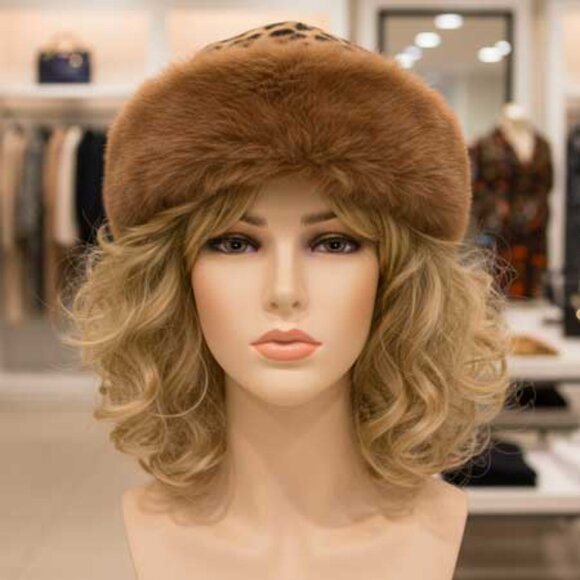 2/$30 Ladies Leopard Print Bucket Hat - Womens Elegant Winter Hat - Picture 4 of 7